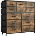 thumbnail image 6 of Dresser for Bedroom with 12 Drawer,Clothes Dresser with Side Pockets and Hooks,Chest of Drawers,Tall Closet Dresser for Closet, Living Room, Hallway, 6 of 8