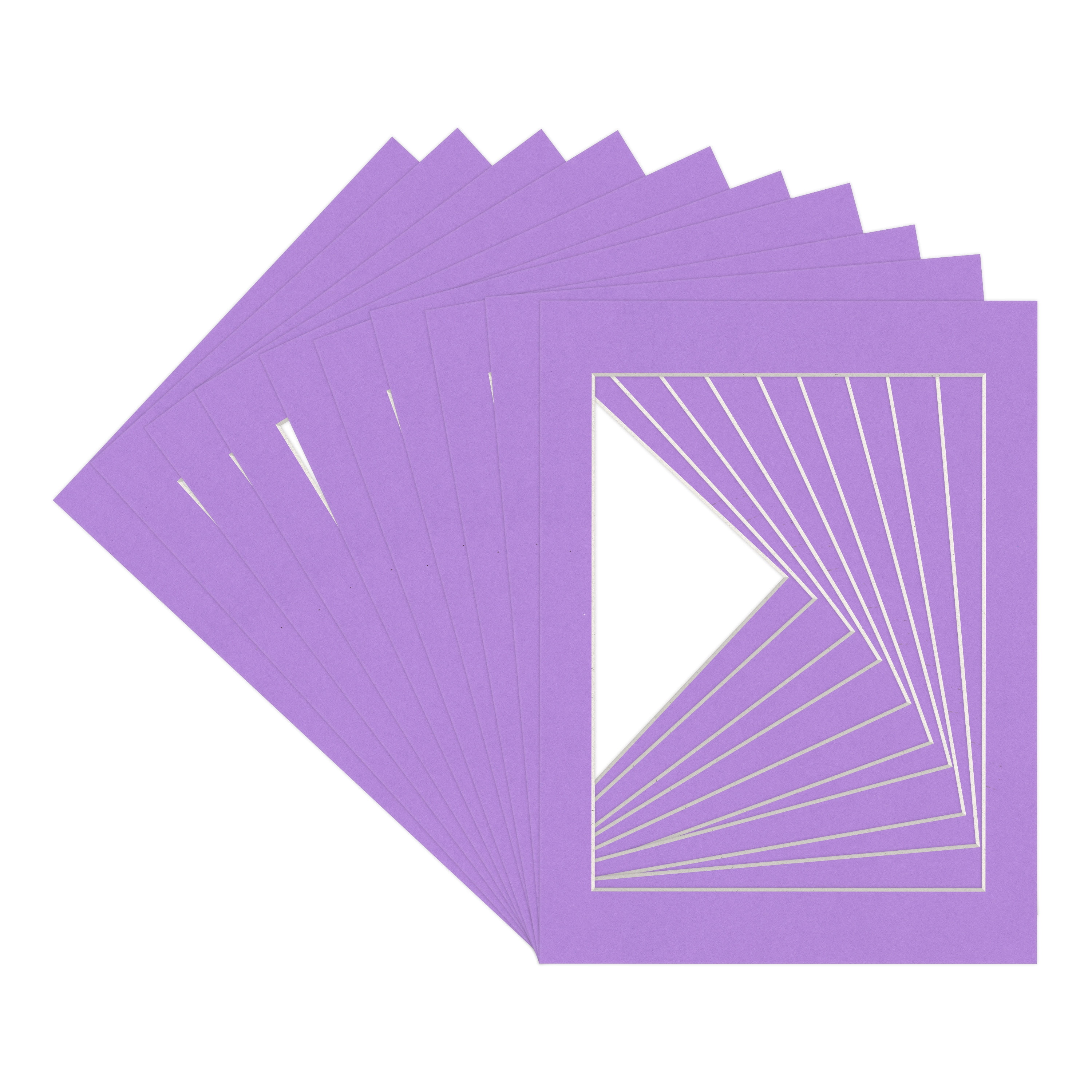 Pansy Purple Picture Frame Mat for 22x28 Frames - Fits 18x24 Photos - 10 Mats