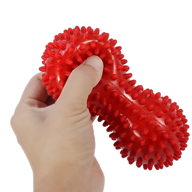 Pelota de fitness, pelota de masaje con púas, pelota de terapia de masaje para fitness, pelota de maní doble, confiable y duradera