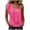 *Hot Pink, variant on VBVC Women's One Shoulder Ruffle Tank Top , Ladies' Strappy Shoulder Loose Flowy Blouse , Summer Date Vacation Going Out Tops For Women,Army Green,S-2XL