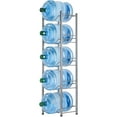 thumbnail image 1 of 5-Tier Water Cooler Jug Rack, 5 Gallon Water Bottle Storage Rack Detachable Heavy Duty Water Bottle Rack 5 gallon water jug holder for Home, Office (Silver), 1 of 4
