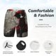 thumbnail image 3 of Balery Dark Red Hooded Girl Bañador para hombre, shorts de playa de secado rápido con entrepierna y forro de compresión-X-Large, 3 of 6