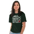 thumbnail image 4 of Single Taken Depends Who Asks Funny Men's Graphic T Shirt Tees Brisco Brands 3X, 4 of 6
