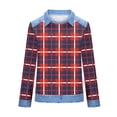 thumbnail image 4 of BRGZLK Womens Short Sleeves Sweatshirts Lightweight Patchwork Denim Collared Round Neck Pullover Tops Retro Casual Streetwear Saint Patricks Day Shirt, 4 of 4