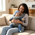 thumbnail image 3 of Baby Carrier Newborn to Toddler - Newborn Carrier, 3 Ergonomic Positions (Front in/Front Out/Back), “M”-Position Baby Carriers with Adjustable Seat (7-35 lbs), 3 of 5