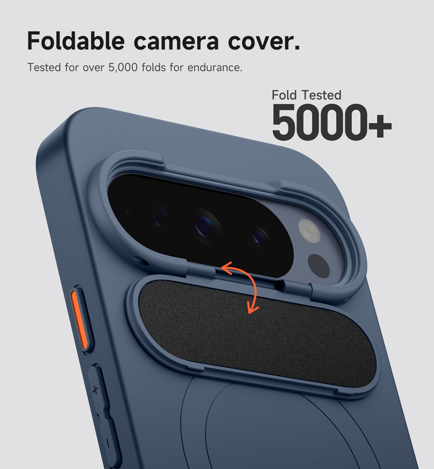 Suritch for Google Pixel 10 Pro XL Phone Case, Magnetic Shockproof Protective Cover with Camera Cover and Adjustable Metal Kickstand, Blue