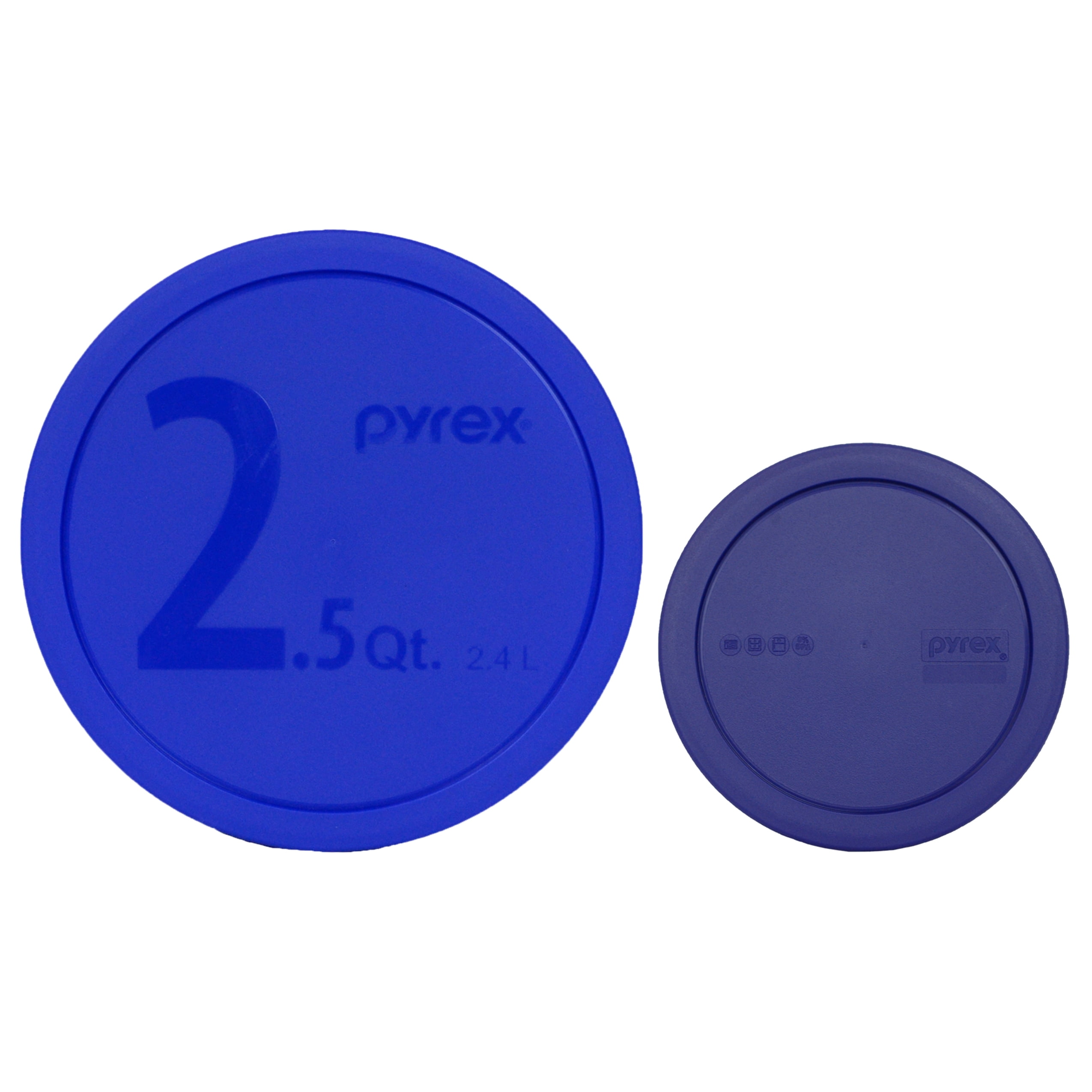 Kiicii 3 Pack Silicone Lids For Pyrex Mixing Bowls - Fit 1, 1.5, 2.5 Quart Rimmed Glass Bowls