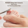 thumbnail image 4 of Ruvanti Round Headed Nose Hair Scissors/Safety Scissors for Kids & Infants 5.2" German Stainless Steel Baby Scissors/Baby Nail Scissors. Facial Hair Scissors/Beard Trimming Scissor/Mustache Scissor., 4 of 6
