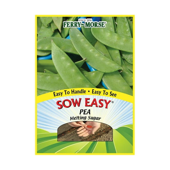 Ferry-Morse Sow Easy 45PCS Pea Melting Sugar Snow Vegetable Plant Seed Full Sun
