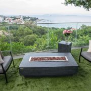 Elementi Hampton Fire Table - Dark Grey - Propane