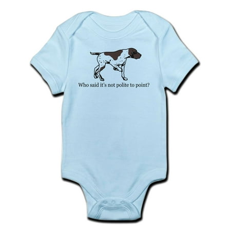 CafePress - Who Said It's Not Polite To P Infant Bodysuit - Baby Light