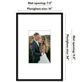 thumbnail image 5 of Americanflat 16x24 Poster Frame with Polished Plexiglass with 8x12 Mat Display Photo Streamline Thin - Black, 5 of 8