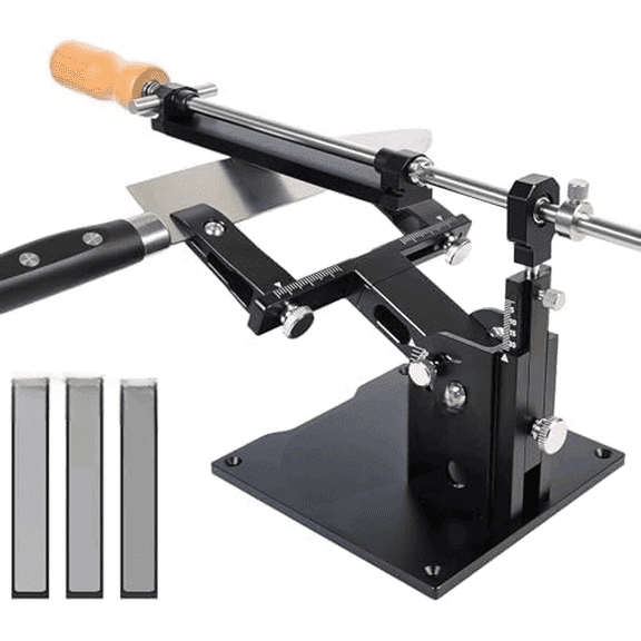 Adjustable Knife Sharpening Kit - Diamond Stones from Repair (320) to Polish (2000) for Dull Blades | Angle Guide for Chef, Hunting, Pocket Knives$$Home Decor, Kitchen, & Other