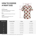 thumbnail image 4 of Vsdgher Strawberry Women Shirts V Neck Short Sleeve Tops T-Shirt Basic Tees, S to 3XLSmall, 4 of 5