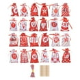 thumbnail image 1 of Rongfmy Advent Calendars Bags Xmas Tree Hanging Ornaments Calendar Candy Fill, 1 of 9