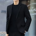 thumbnail image 1 of Traje de hombre, traje de hombre de moda, un conjunto de chaqueta de traje, sin planchado, corte ajustado, chaqueta elegante, 1 of 6