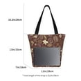 thumbnail image 3 of Haiem Coffee and Flowers Pattern Shoulder Bag - Durable and Spacious Tote Bag,Versatile Shopping Bag, 3 of 7