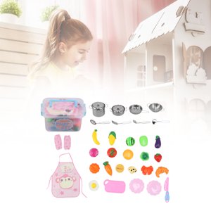 Kitchen Pretend Jouets de jeu, jeu amusant Set de cuisine sécuritaire Pratique 8 Pcs pour Jouet de Cuisine pour Cadeau d'apprentissage