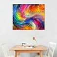 thumbnail image 2 of COMIO Abstract Colorful Wall Art Rainbow Canvas Wall Decor Bright Multicolor Color Blocks Splash Picture Art Modern Contemporary Prints Artwork for Home Living Room Bedroom Office Decoration, 2 of 6