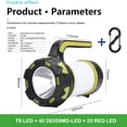 thumbnail image 2 of Camping Lantern, Outdoor Led Camping Lantern, Rechargeable Flashlights with 1000LM, 6 Modes, High Power Bank, IPX5 Waterproof Portable Emergency Camping Light for Fishing, Hiking, Reading, 2 of 9