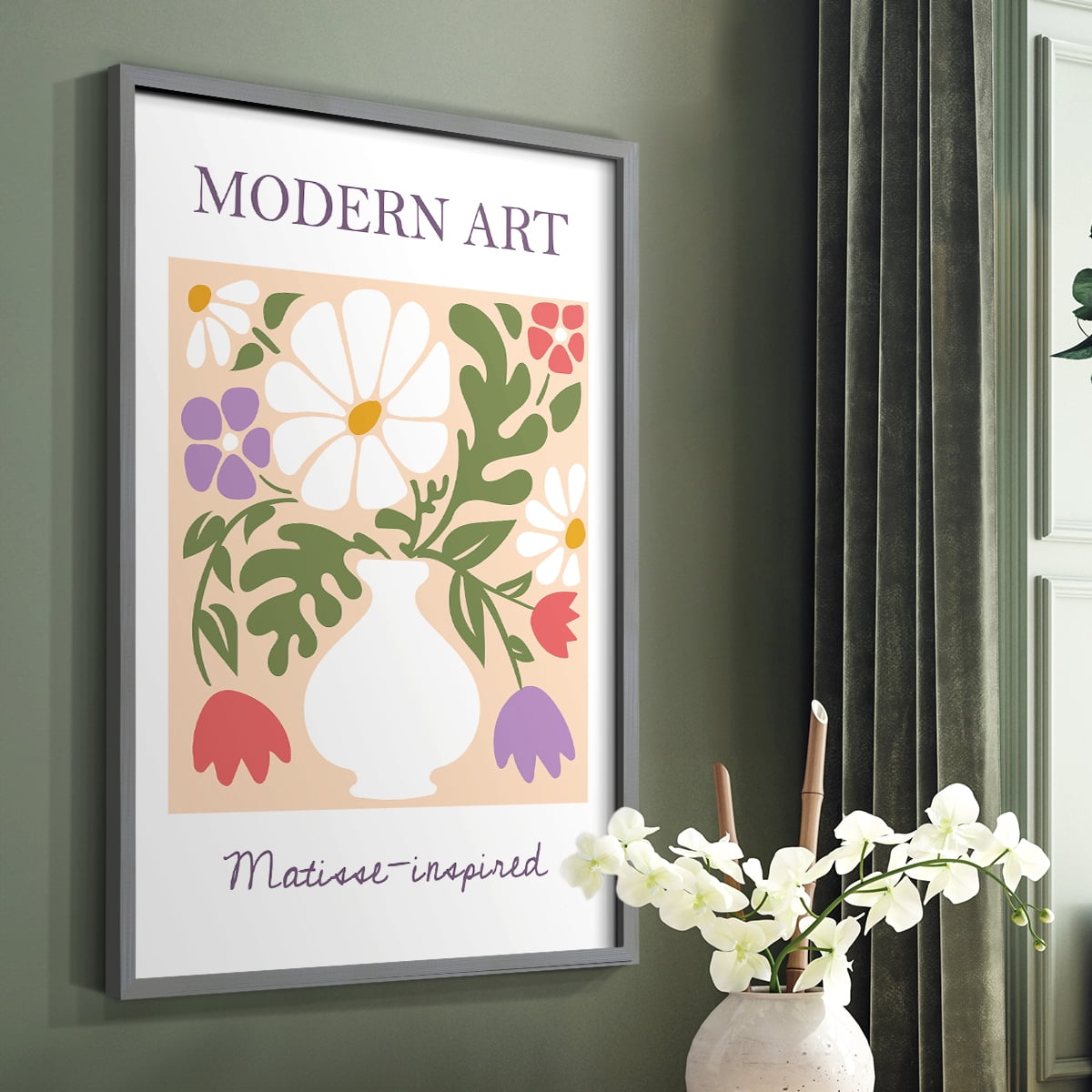 Matisse LXI Framed Print - Solid Wood