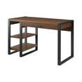 thumbnail image 6 of Walker Edison Barton Industrial 1-Drawer Dark Walnut Desk, 6 of 10