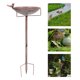 thumbnail image 4 of Baño para pájaros de jardín con estaca de metal, comedero para pájaros, decoración para exteriores, cuenco para pájaros pequeños y loros., 4 of 5
