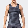 thumbnail image 6 of JUUYY Men’s Sleeveless Compression Shirts, Quicking Dry Running Sports Workout Athletic Base Layer Tank Tops Gray M, 6 of 6