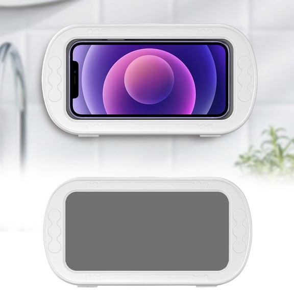 Shower Phone Holder Waterproof, 360° Rotatable Retractable Adjustable, Anti-Fog with Touch Screen Wall Mount Stand Case Universal for Bathroom, Kitchen, Accessories for up to 7" Cell Phones