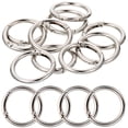 thumbnail image 3 of MOVTOTOP 10pcs Flat Key Rings Metal Split Circles Key Chain Making Rings DIY Circle Rings, 3 of 5
