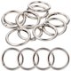 thumbnail image 5 of 10 llaveros planos de metal con forma de círculo dividido para hacer llaveros., 5 of 7