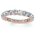 thumbnail image 3 of Pompeii 2ct Diamond Eternity Ring 14K Rose Gold (G/H,I1-I2), 3 of 4