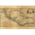 thumbnail image 1 of 24"x36" Gallery Poster, map of West Indies florida cuba mexico 1768, 1 of 1