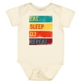 thumbnail image 3 of Inktastic DJ Eat Sleep DJ Repeat Music Boys or Girls Baby Bodysuit, 3 of 5