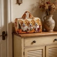thumbnail image 6 of Cheapark Puppy Quilted Travel Tote Bag Portable Embroidered Lightweight Bag for Pet Supplies Travel and Daily Use, 6 of 6