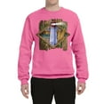 thumbnail image 2 of Wild Bobby, Living Life In The Sun Surfboards Sunsets Lighthouse Pop Culture Unisex Crewneck Graphic Sweatshirt, Neon Pink, 2XL, 2 of 3
