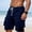 Navy, variant on Viadha Mens Elastic Waist Drawstring Shorts Casual Fashion Classic Fit Stretch Shorts with Pockets Cargo Pants for Men