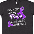 thumbnail image 4 of Inktastic Alzheimer's Awareness Find a Cure for my Papa T-Shirt, 4 of 5