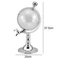 thumbnail image 2 of Yucurem 3.5L Alcohol Drink Dispenser Club Party Accessory Globe Shape Dispenser for Home Kitchen Supplies (A), 2 of 9