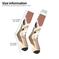 thumbnail image 2 of Logiee Cute Alpaca in Daze Print Gift Stocking Stuffers,Adult Stockings,Novelty Socks,Funny Socks Birthday Running Walking Sleeping, 2 of 6