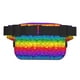 thumbnail image 3 of Fotbe Bright Rainbow Cangurera Cuadrada con Estampado de Doble Capa, Bolsa de Cintura Ajustable Mini para Hombres y Mujeres, 3 of 9