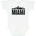thumbnail image 3 of Inktastic Miami Skyline Grunge Boys or Girls Baby Bodysuit, 3 of 5