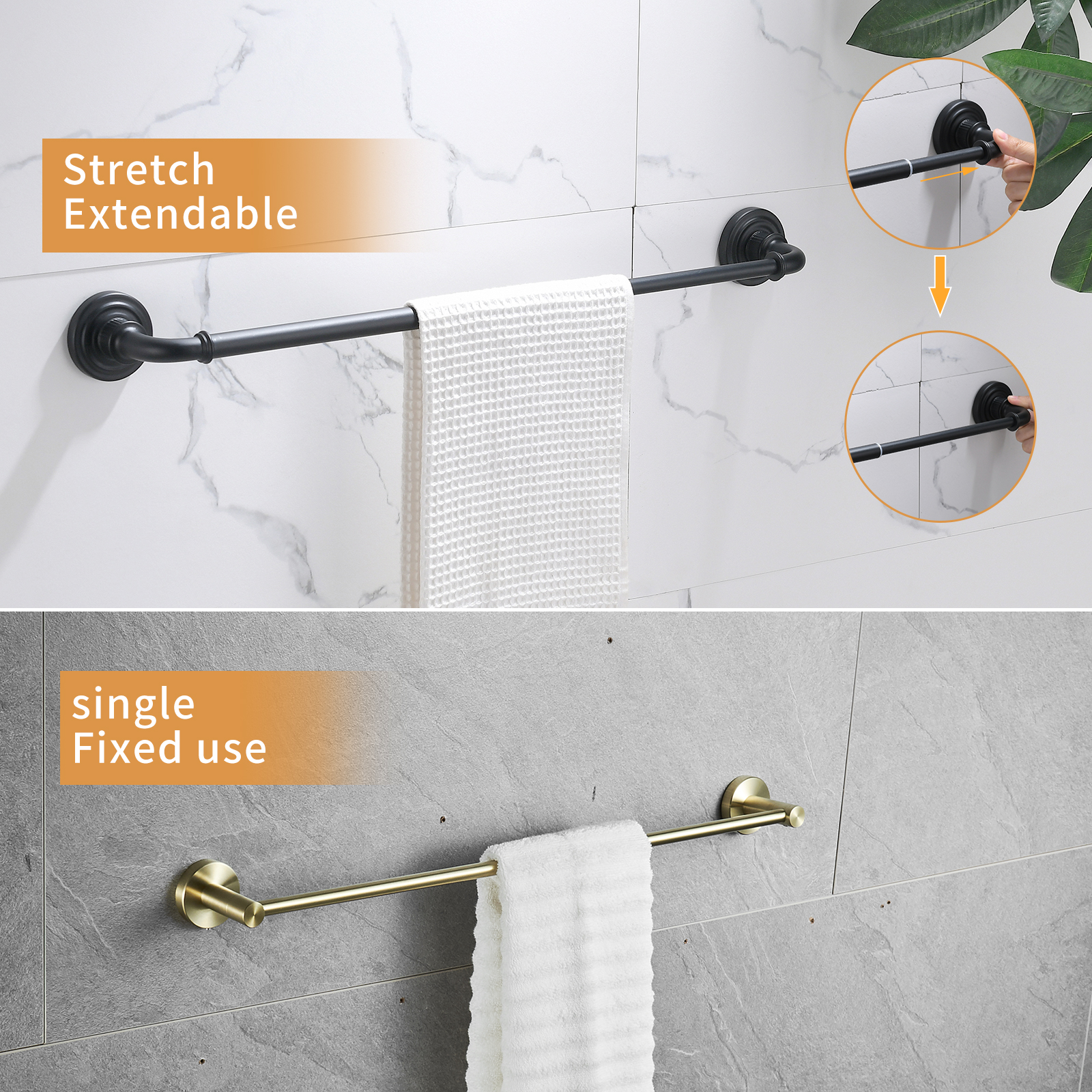 Bathroom Accessory Kit, 5 Pieces, Oil Rubbed Black