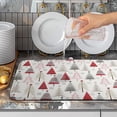 thumbnail image 5 of Christmas Dish Drying Mats for Kitchen Counter Xmas Tree Drying Mat Winter Holiday Dishes Drying Pad Microfiber Absorbent Dish Draining Mat Washable Dish Drainer Rack Mat 18x24 Inch, 5 of 7
