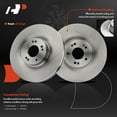 thumbnail image 2 of A-Premium 13.58 inch (345mm) Front Vented Disc Brake Rotors Compatible with Select Hyundai & Kia Models - Genesis 2012-2016, Equus 2011, K900 2017, 2-PC Set, 2 of 8