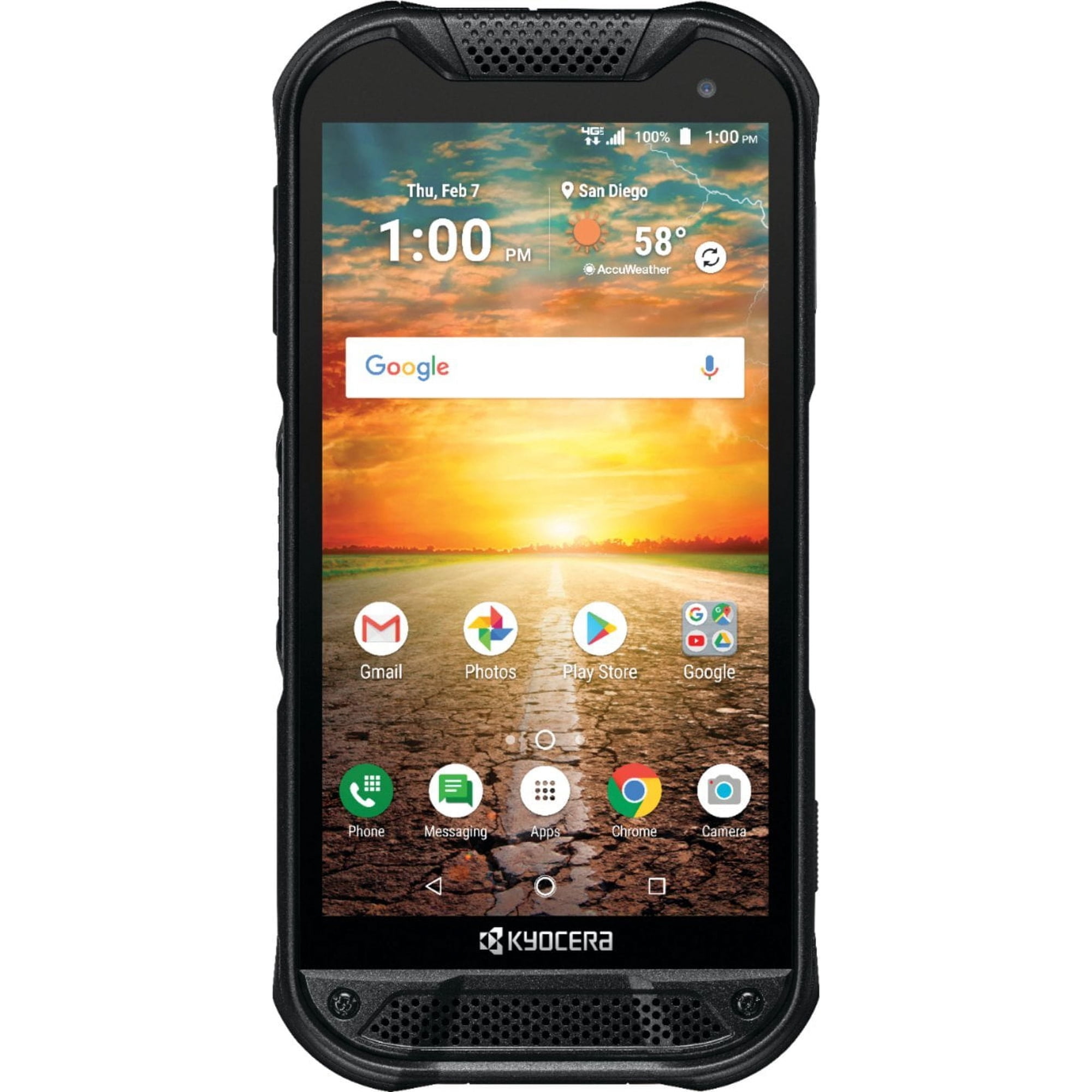 Straight Talk Verizon - Kyocera DuraForce Pro 2 with Sapphire Shield E6910 Black - Prepaid [Unlocked works on Straight Talk Veizon and more]