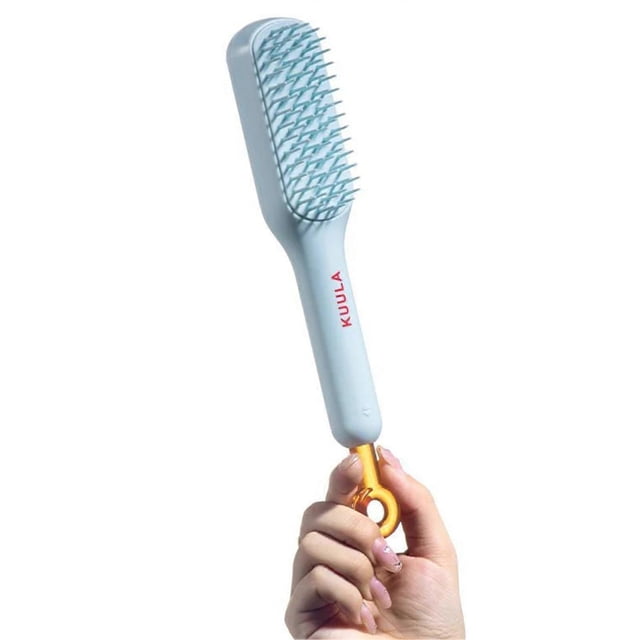 Self-Cleaning Anti-Static Massage Comb Lightweight Wide Tooth Fluffy Comb for Women Girl
