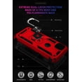 thumbnail image 6 of Grade Drop Impact for Moto One 5G Ace Case Motorola One 5G Ace G 5G Case 360 Metal Rotating Ring Kickstand Holder  Heavy Duty Shockproof Case for One 5G Ace Phone Case (Red), 6 of 17
