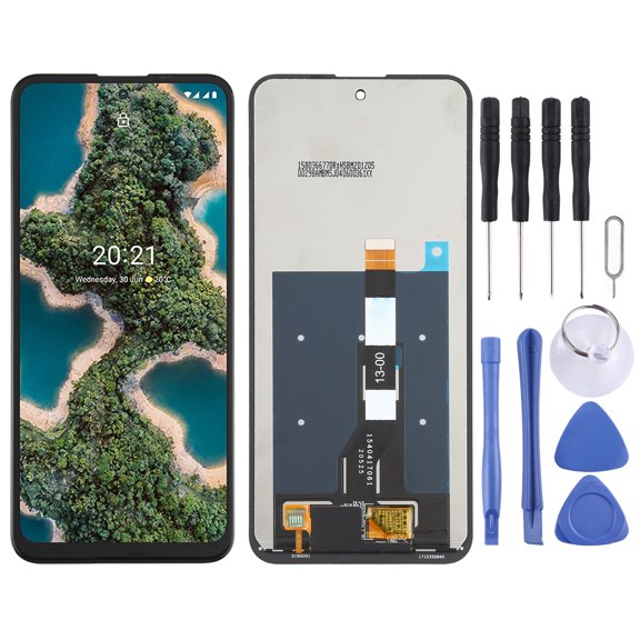 Cellphone Repair Parts LCD Screen and Digitizer Full Assembly for Nokia X20(Black)