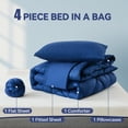 thumbnail image 6 of BDEUS Twin Comforter Set 4 Pieces,Comforter Set,Bed in a Bag, Bedding Set with Comforter,Fitted Sheet,Flat Sheet,Pillowcase, All Season, 6 of 12